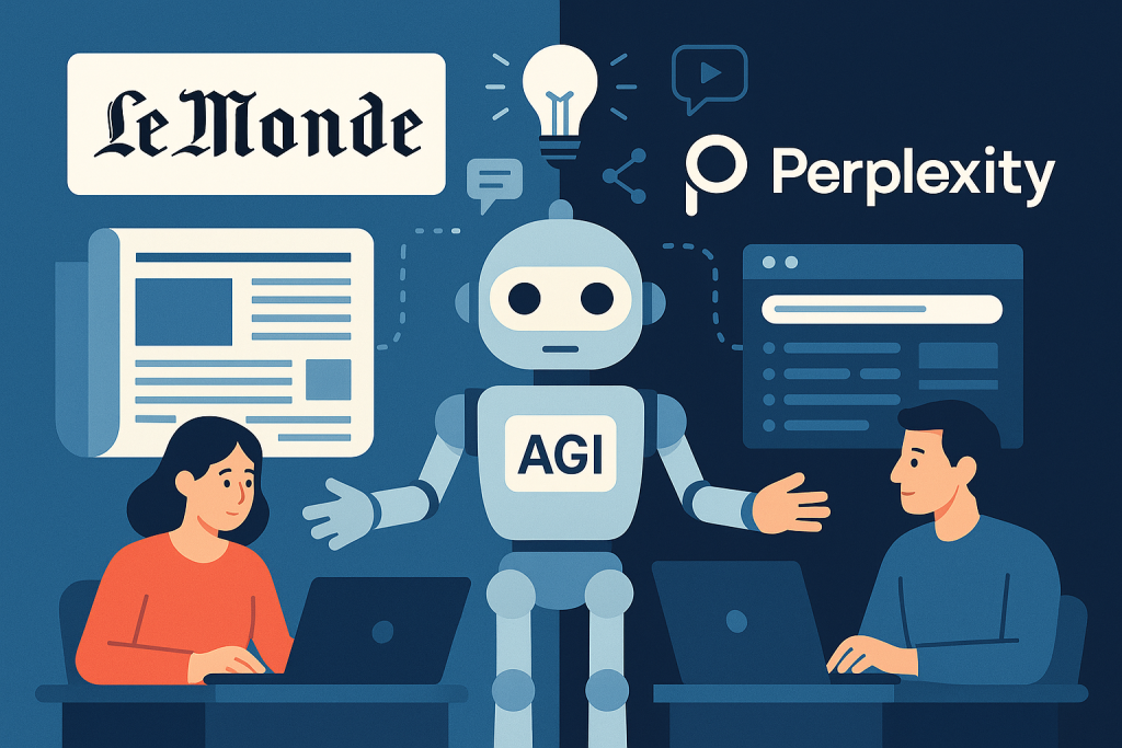 Médias & IA généraliste : Le partenariat Le Monde-Perplexity bouleverse-t-il la fabrique de l'information vers l'AGI ?