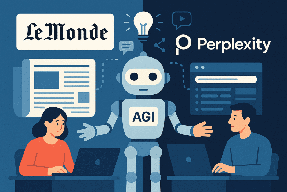 Médias & IA généraliste : Le partenariat Le Monde-Perplexity bouleverse-t-il la fabrique de l'information vers l'AGI ?