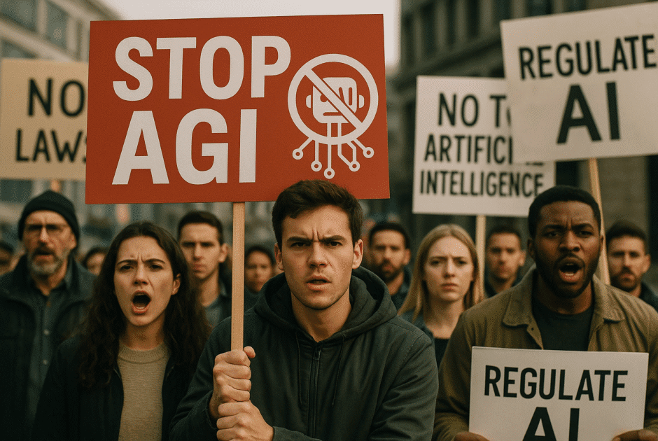 Comment les activistes anti-AGI structurent la riposte : de la rue aux coulisses de la tech