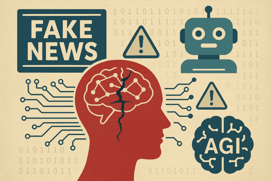 Crise de Confiance Cognitive : Fake News, Chatbots et AGI, l'Alerte qui Fragilise la Superintelligence