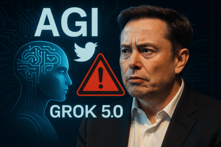 Grok 5 : Le pari AGI (très) risqué d'Elon Musk ? Décryptage d'un tweet qui secoue la course à l'Intelligence Artificielle Générale