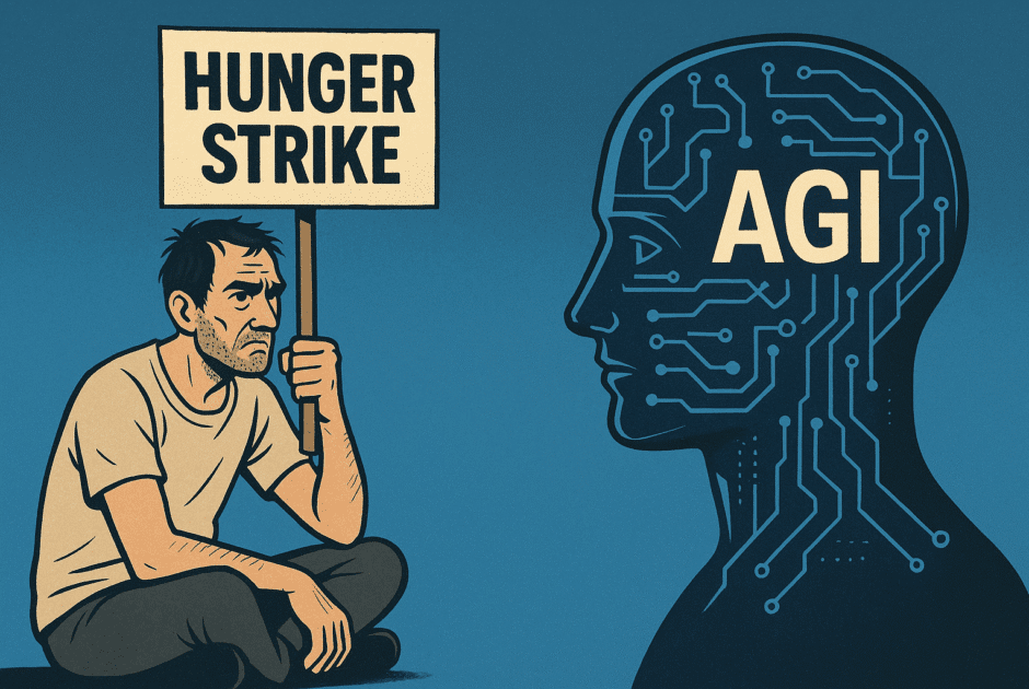 Quand la grève de la faim s'invite dans le débat AGI : analyse d'un acte radical face à l'intelligence artificielle générale