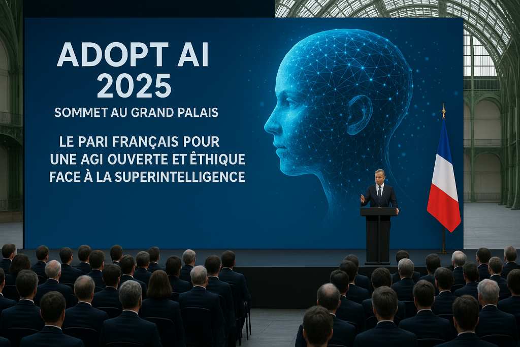 Adopt AI 2025: Sommet au Grand Palais, le pari français pour une AGI ouverte et éthique face à la superintelligence