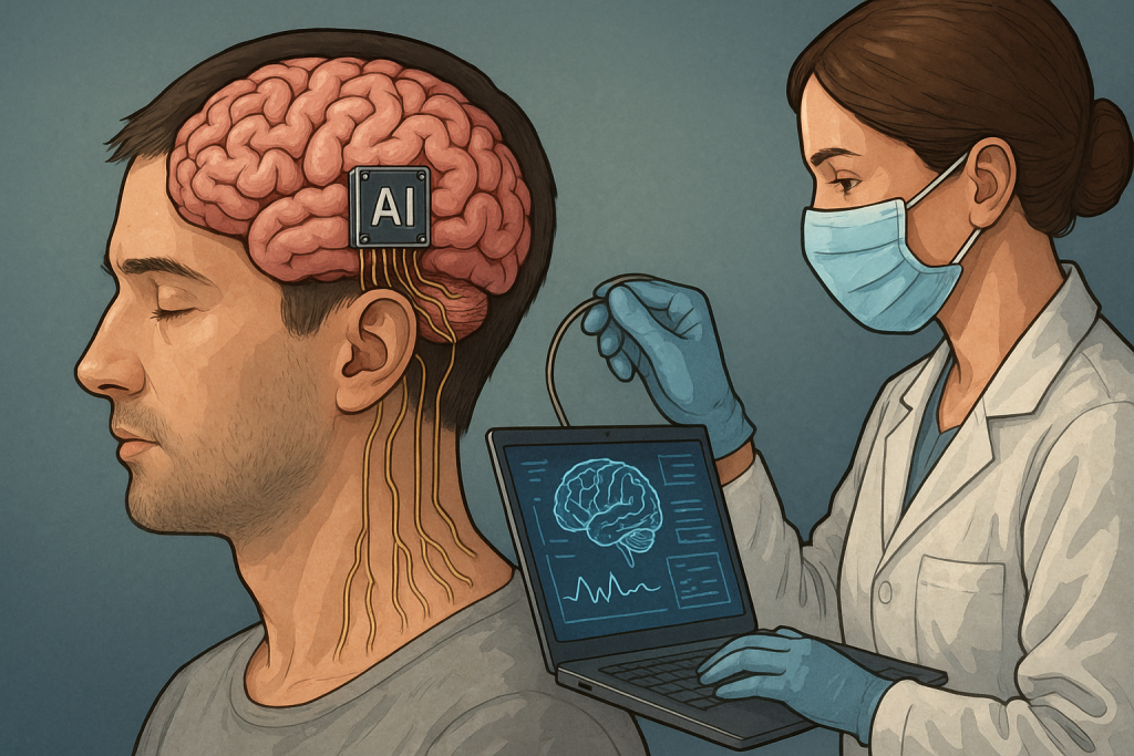 Première IA implantée dans un cerveau humain en Europe : vers l'AGI symbiotique ?