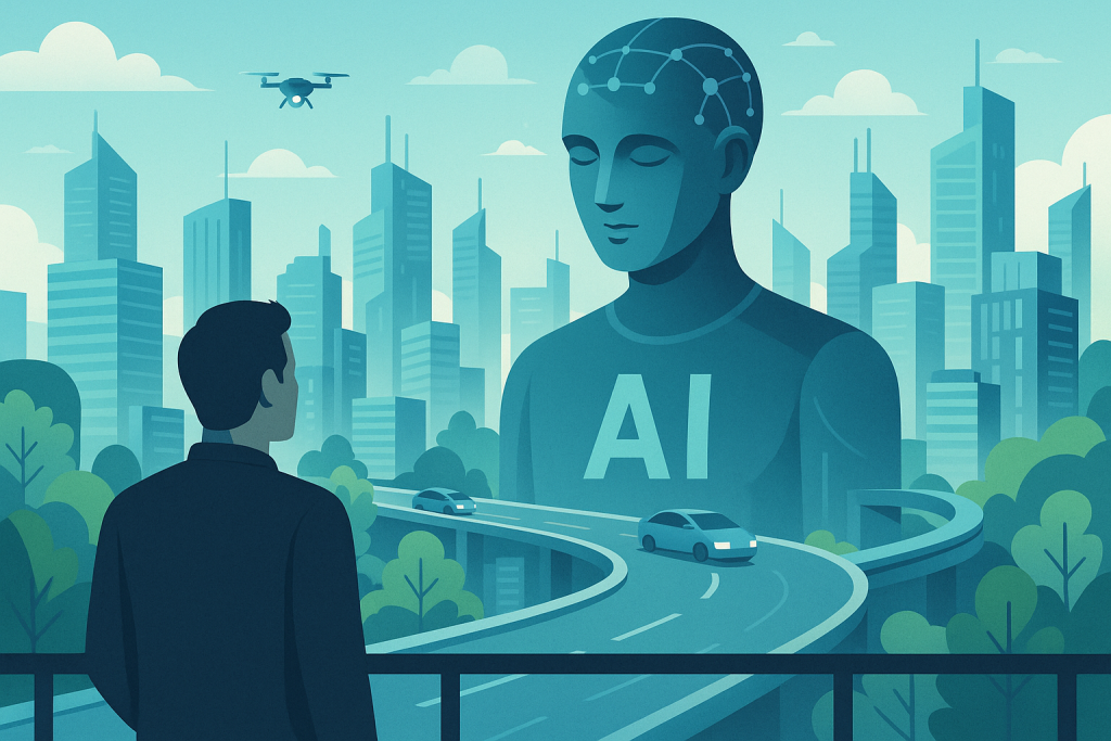 Vivre dans une Ville 100% AGI : Voyage immersif dans le futur des cités intégralement pilotées par l'Intelligence Artificielle Générale