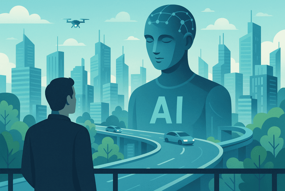 Vivre dans une Ville 100% AGI : Voyage immersif dans le futur des cités intégralement pilotées par l'Intelligence Artificielle Générale