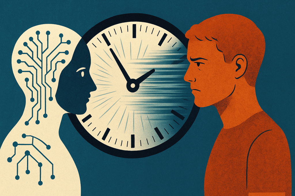 Temps accéléré, humains déphasés : la nouvelle temporalité cognitive à l'ère de l'AGI
